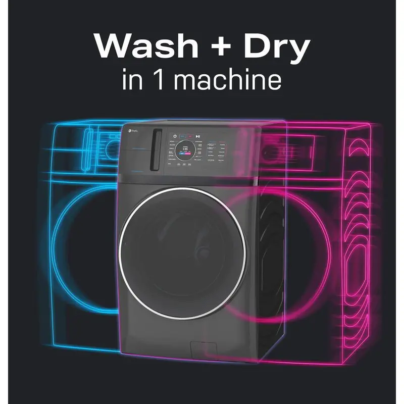 Profile UltraFast Ventless Heat Pump Combo Washer Dryer – 4.8 Cu. Ft., Carbon Graphite Finish