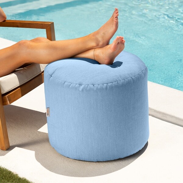 Jaxx Sunbrella Patio Bean Bag Pouf Ottoman