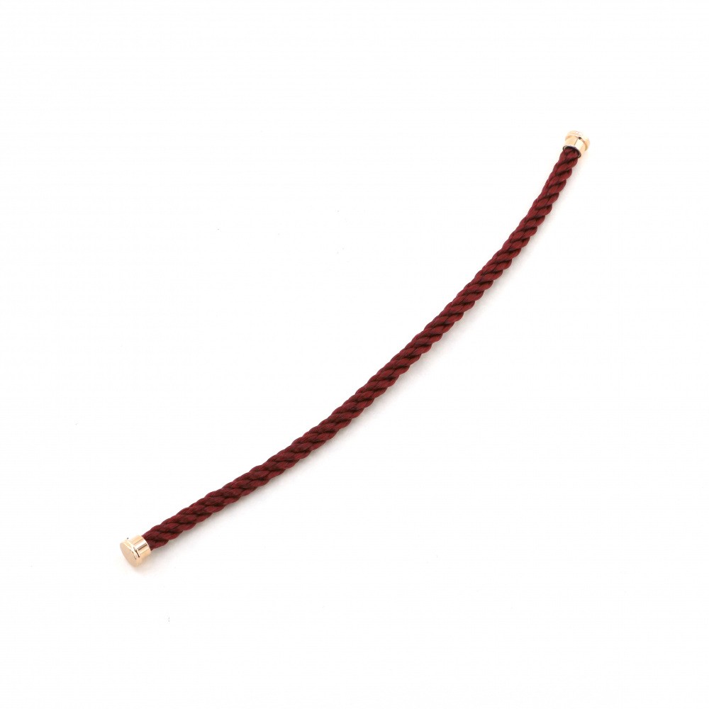 FRED Cable Lm Textile Brown Size 16 K18PG Pink Gold Accessory