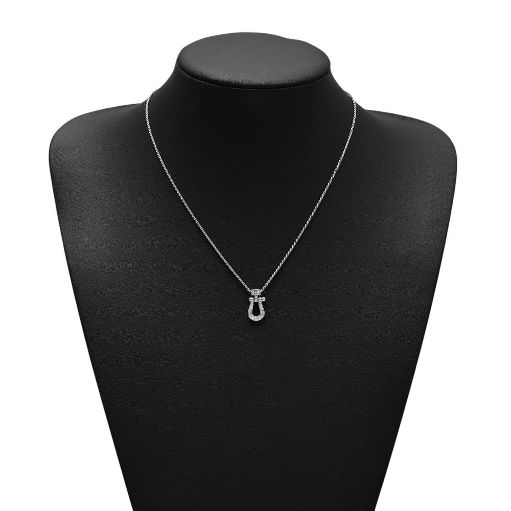 FRED Force 10 Necklace 18K White Gold Diamond 3B0203