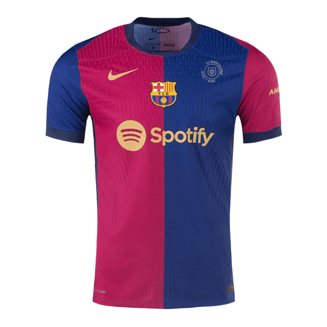Barcelona Home Player Version Jersey - 125th Anniversary