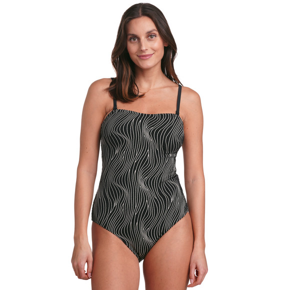 Gina Benotti Damen Shape-Badeanzug mit Wellenmuster