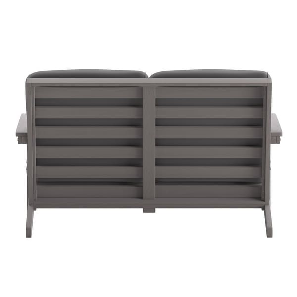 AllWeather Poly Resin Adirondack Loveseat and Cushions
