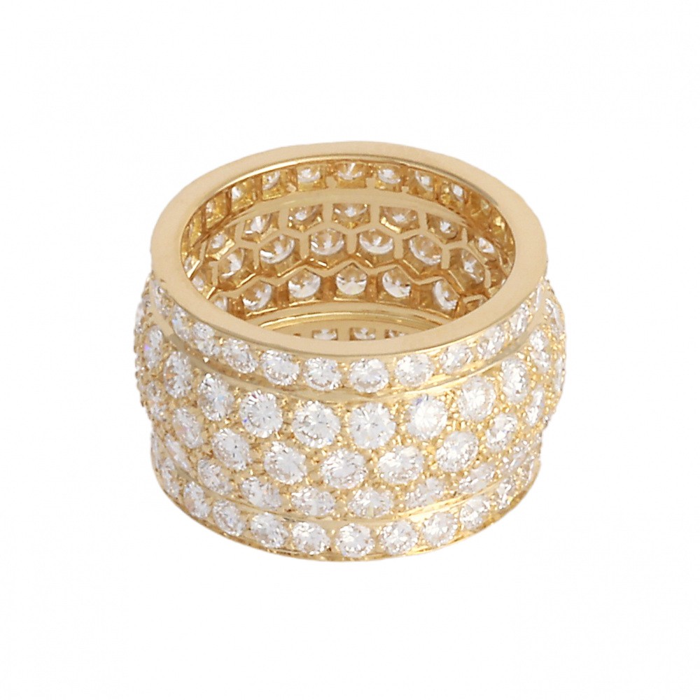 Cartier Nigeria Ring 18K Yellow Gold Diamond