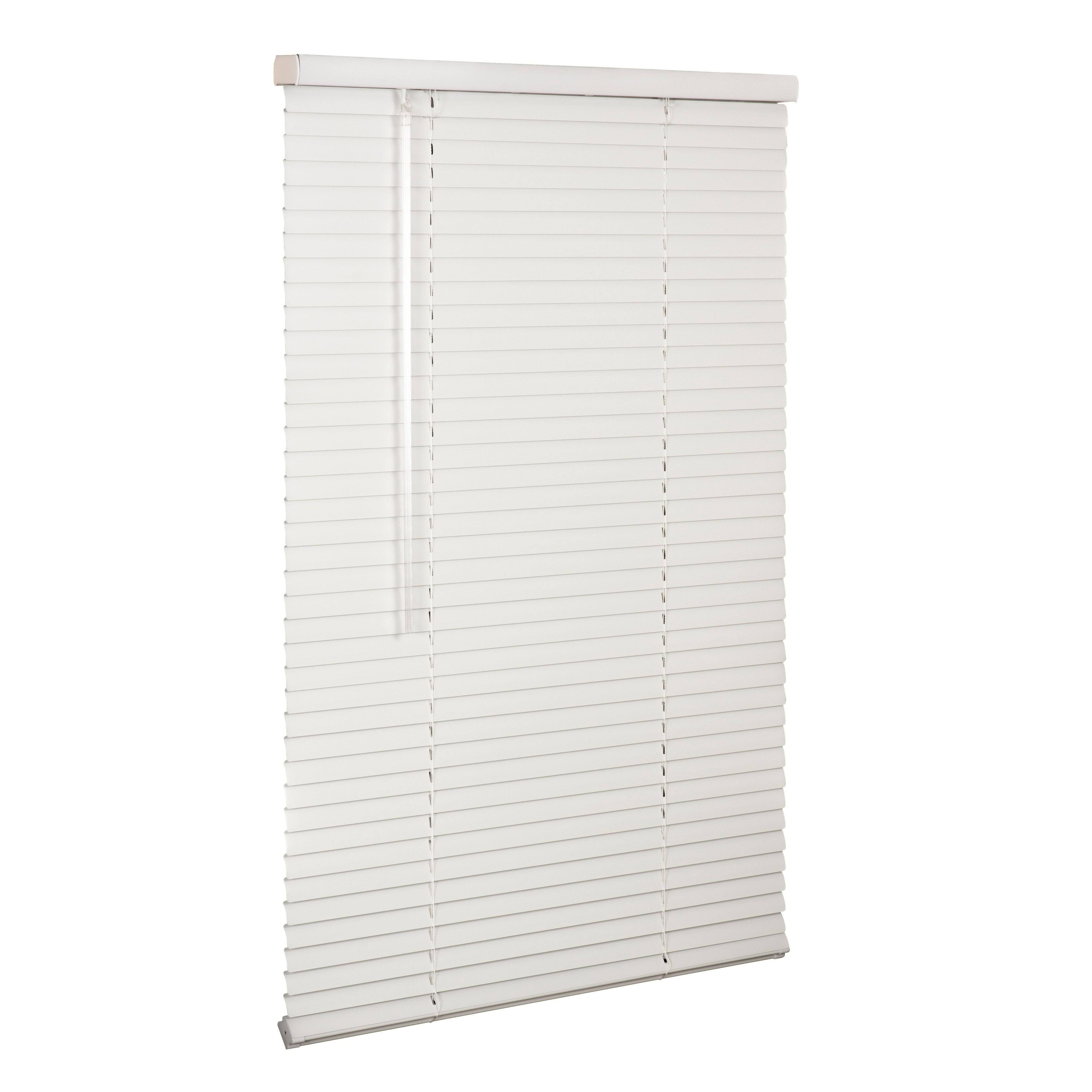 Lotus u0026 Windoware 1x22 Aluminum Blind, 58x22 W x 72x22 L, Alabaster