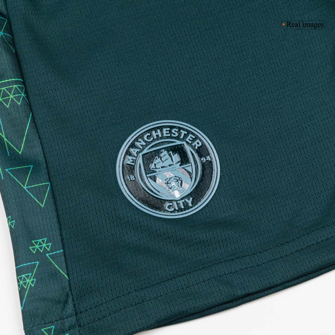 Manchester City Fourth Away Kids Soccer Jerseys Kit 2025/26