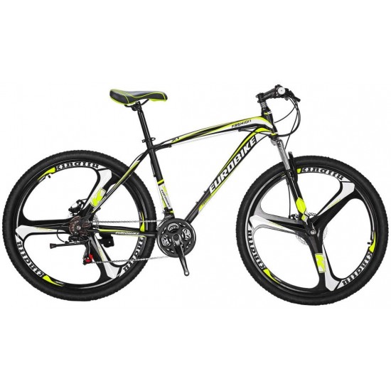 X1 Mountain Bike 17 Inch Steel Frame 21 Speed 27.5 Inch K Wheel Mountain Bicycle Blackyellow