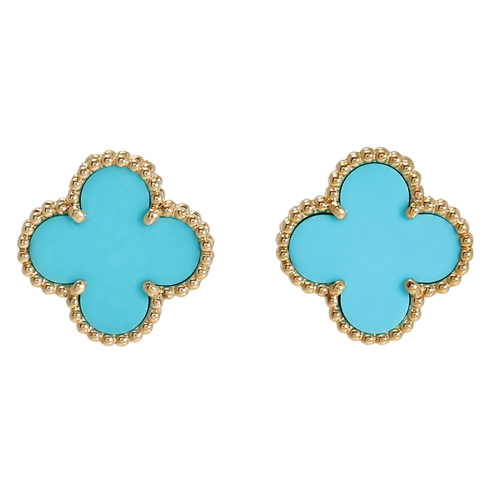 Van Cleef & Arpels Vintage Alhambra Earrings 18K Yellow Gold