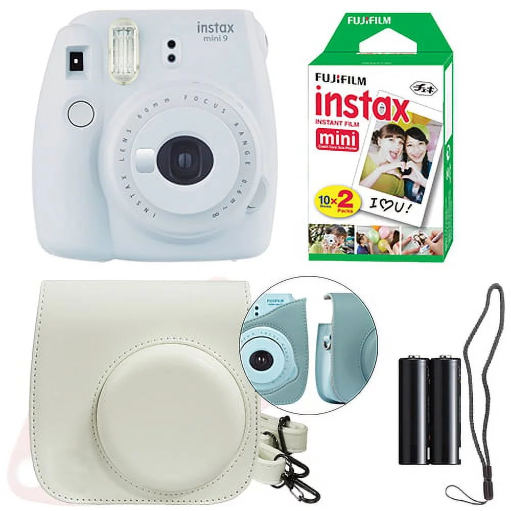 Fujifilm Instax Mini 9 Instant Film Camera (Smokey White)