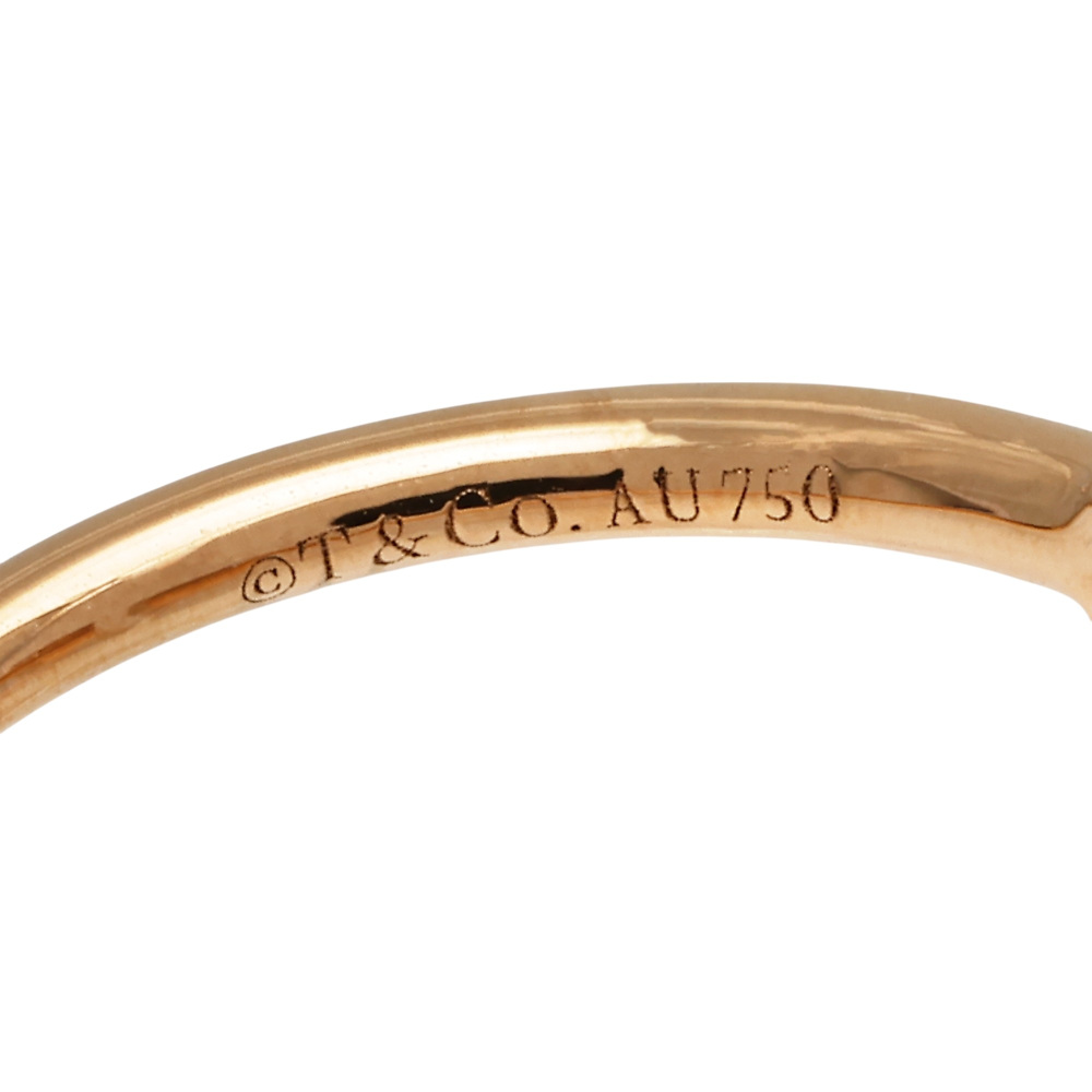 Tiffany & Co. Tiffany T Wire Ring 18K Rose Gold Diamond 60147324