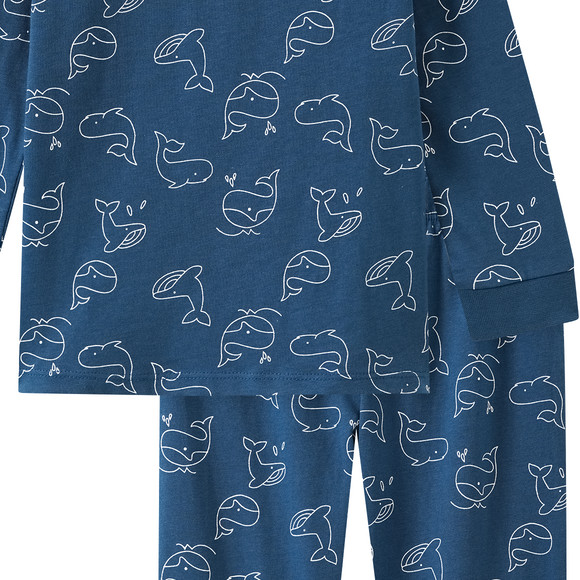 Topomini Baby Schlafanzug mit Wal-Print