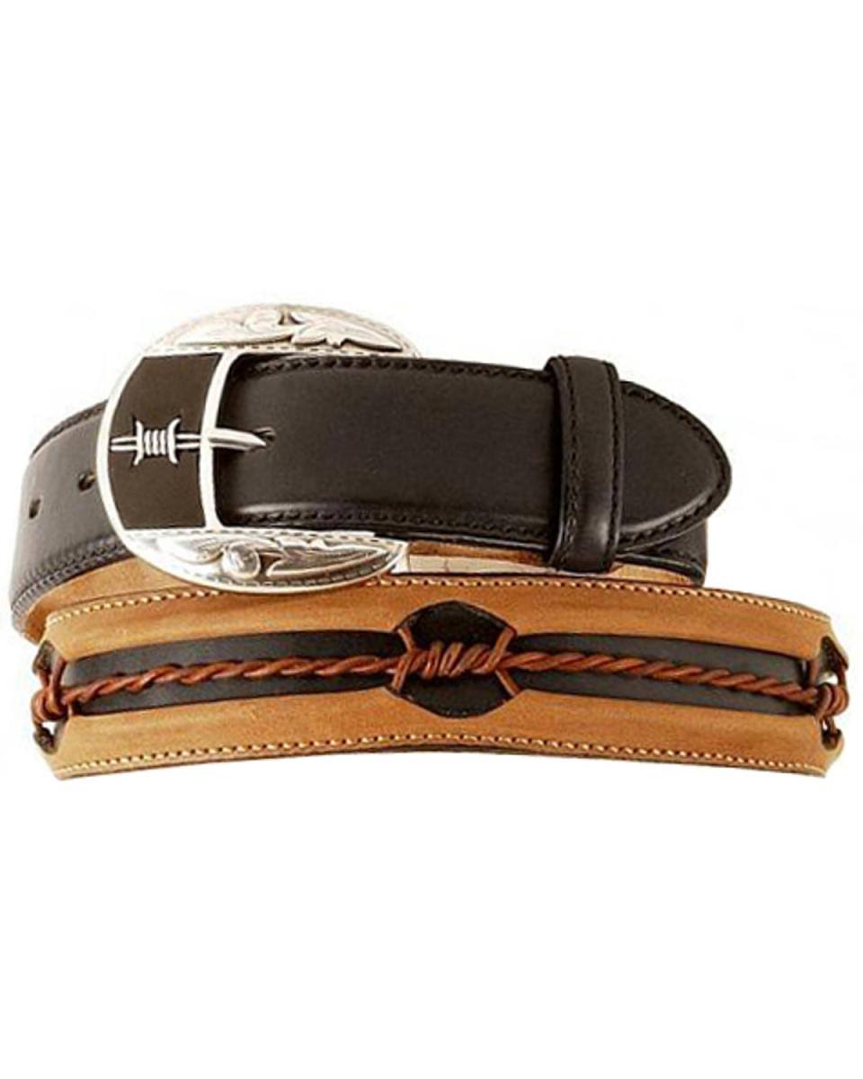 Justin Fenced in Men's Belt- Copper