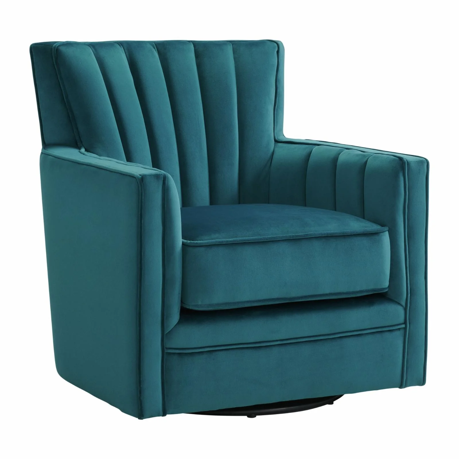 Picket House Furnishings Lawson Swivel Chair in Gun Metal