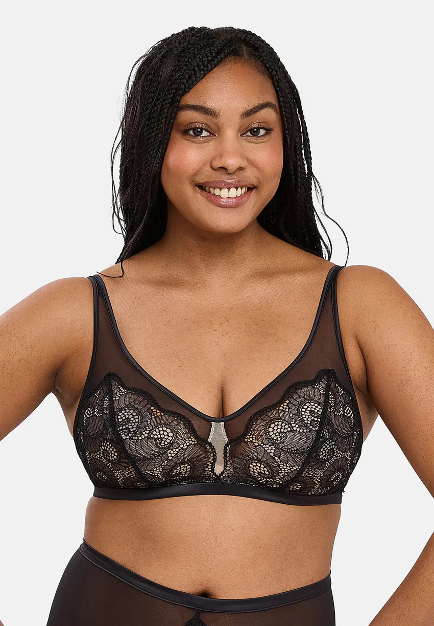 Soutien-gorge emboîtant sans armatures Serena Noir / Peau