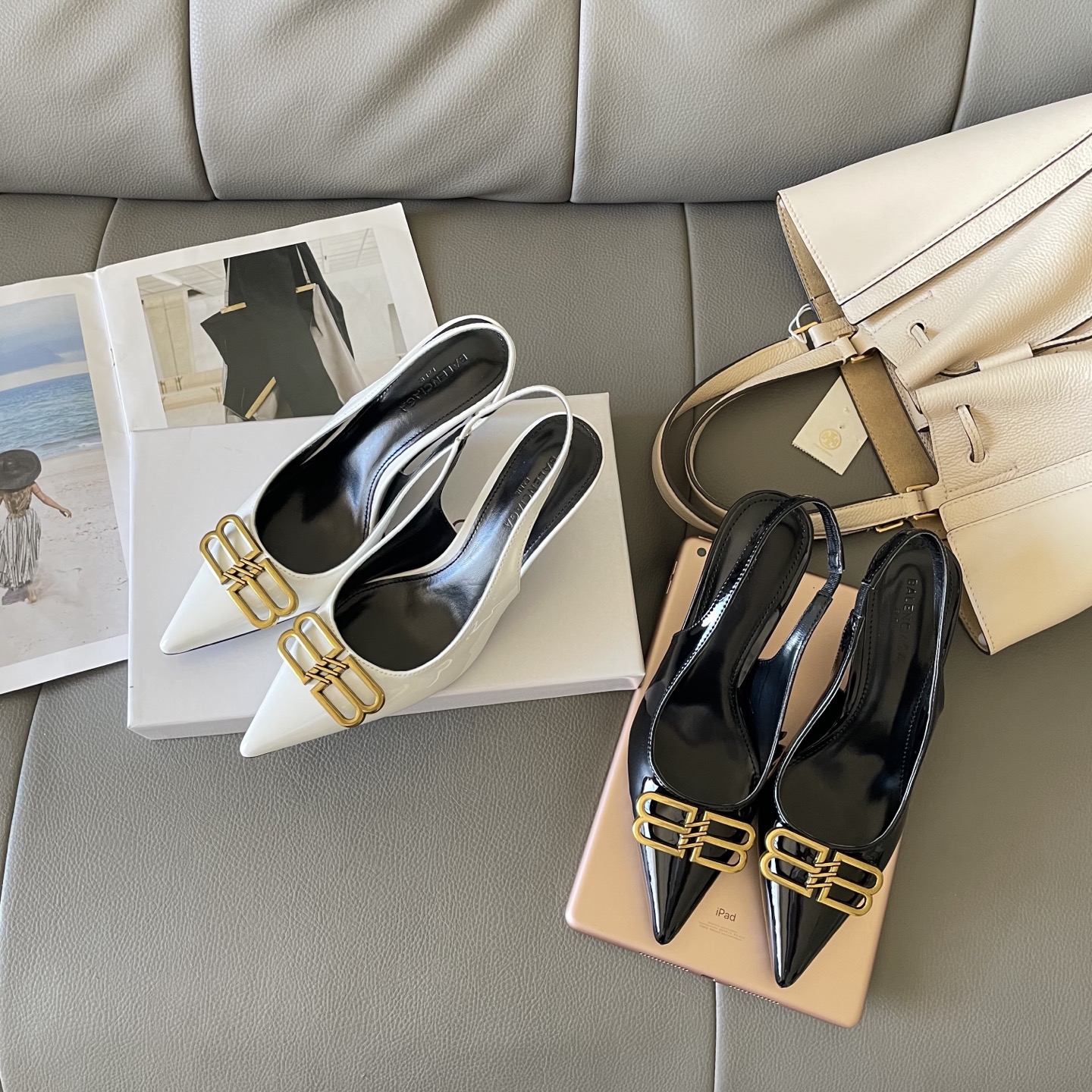 Balenciaga bb buckle high heels - cnluxepick