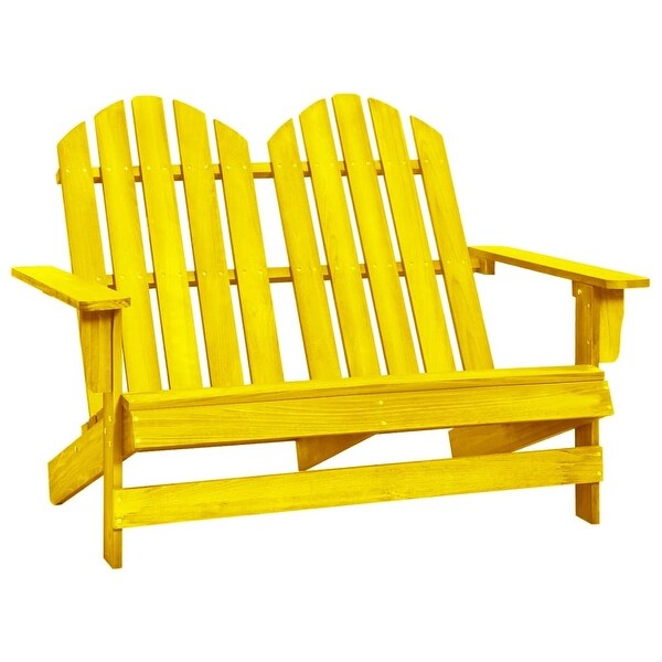 vidaXL 2Seater Patio Adirondack Chair Solid Wood Fir