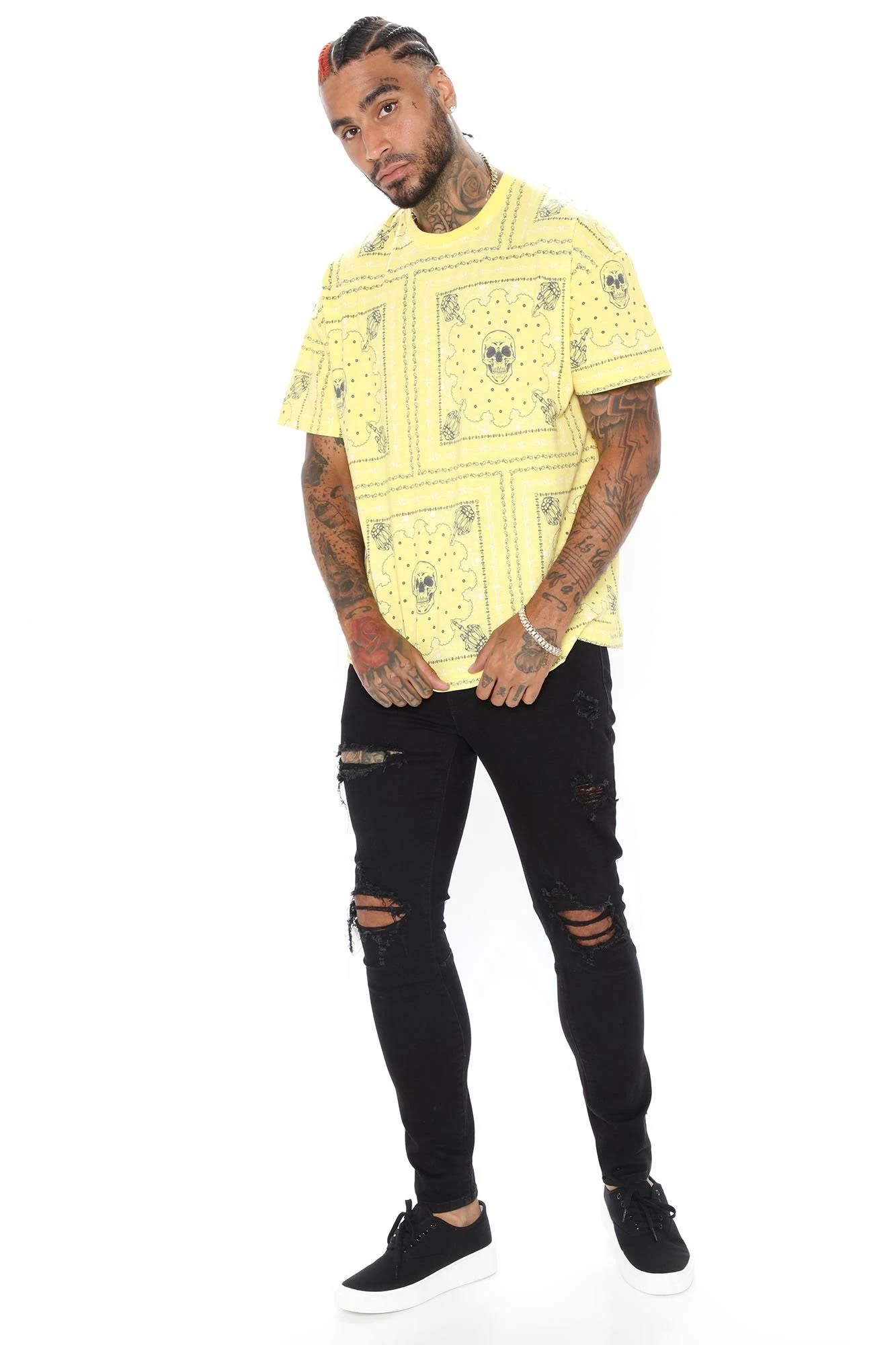 Mens Kellen Skinny Jean in Black Wash Size 32 by Fashion Nova