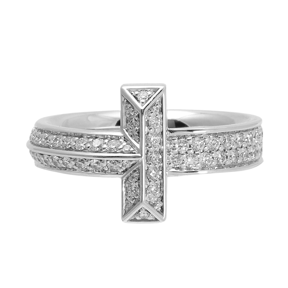 Tiffany & Co. Tiffany T T-one Ring 18K White Gold Diamond 68170095
