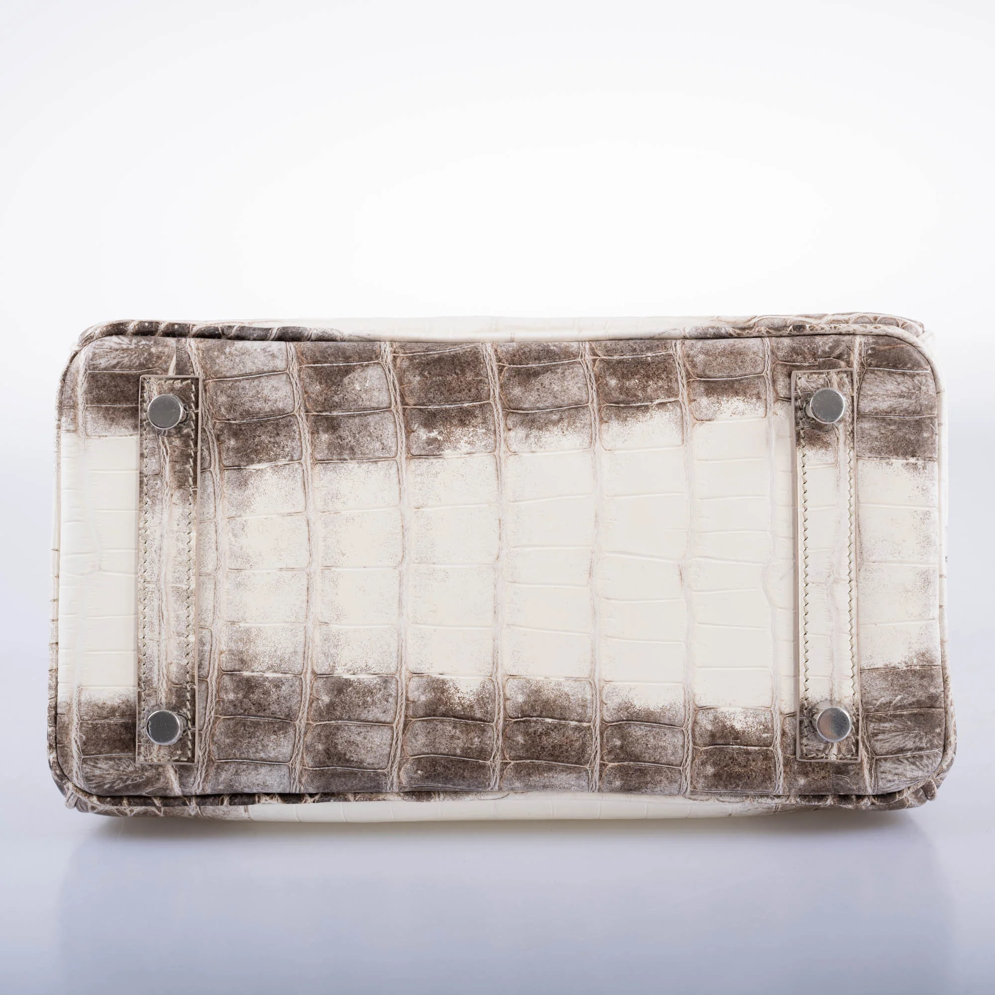 Hermès Birkin 25 Himalayan White Niloticus Crocodile Palladium Hardware