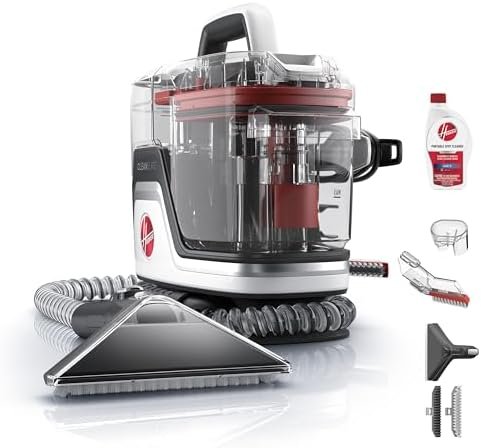 Portable Carpet + Upholstery Spot Cleaner Machine, Powerful Suction with Versatile Tools, Pet Stain Remover, Car and Auto Detailer