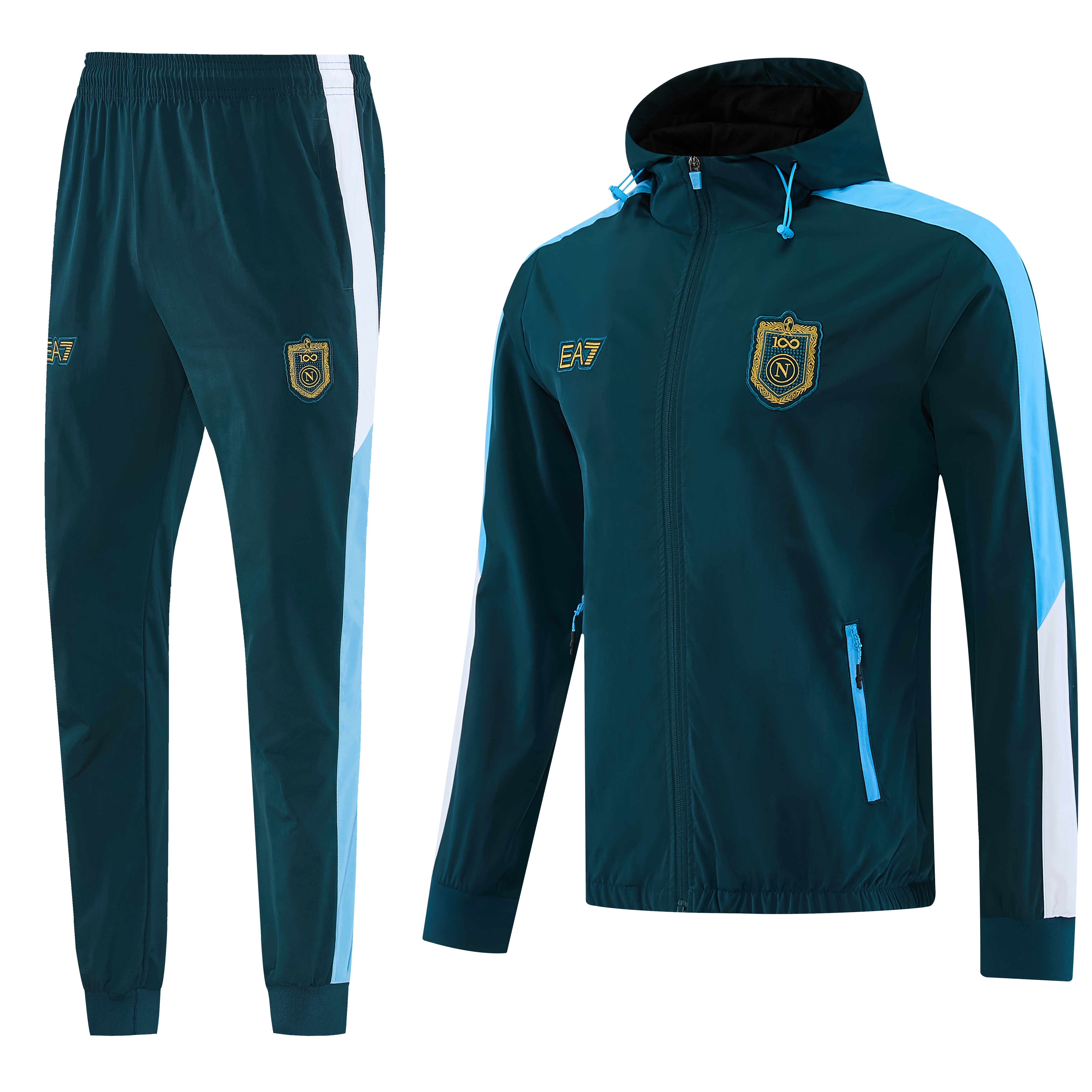 Napoli 26/27 Taining Suit Full Zipper Windbreaker Hoodie