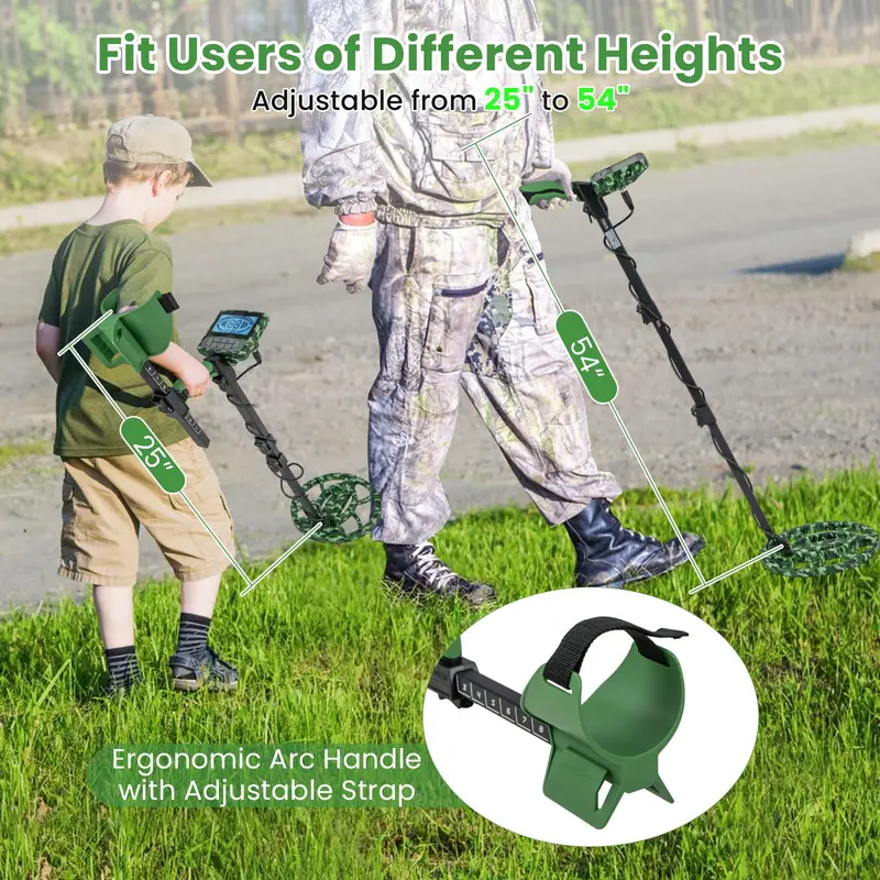 Professional-Grade Metal Detector for Adults – High Sensitivity Treasure Hunting Tool