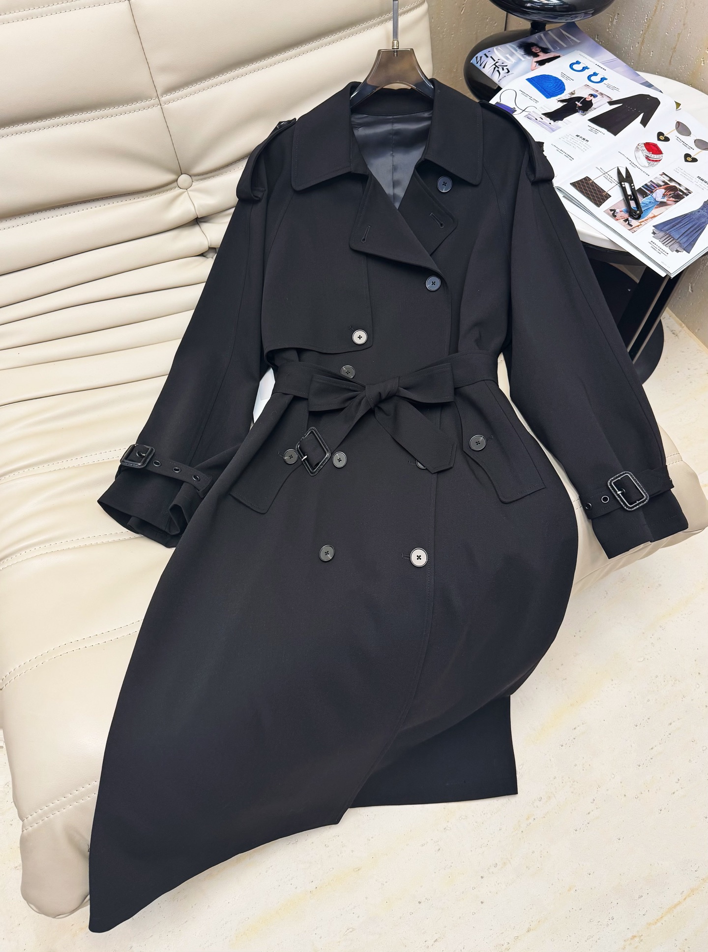 New Early Autumn Long Waist Trench Coat - cnluxepick