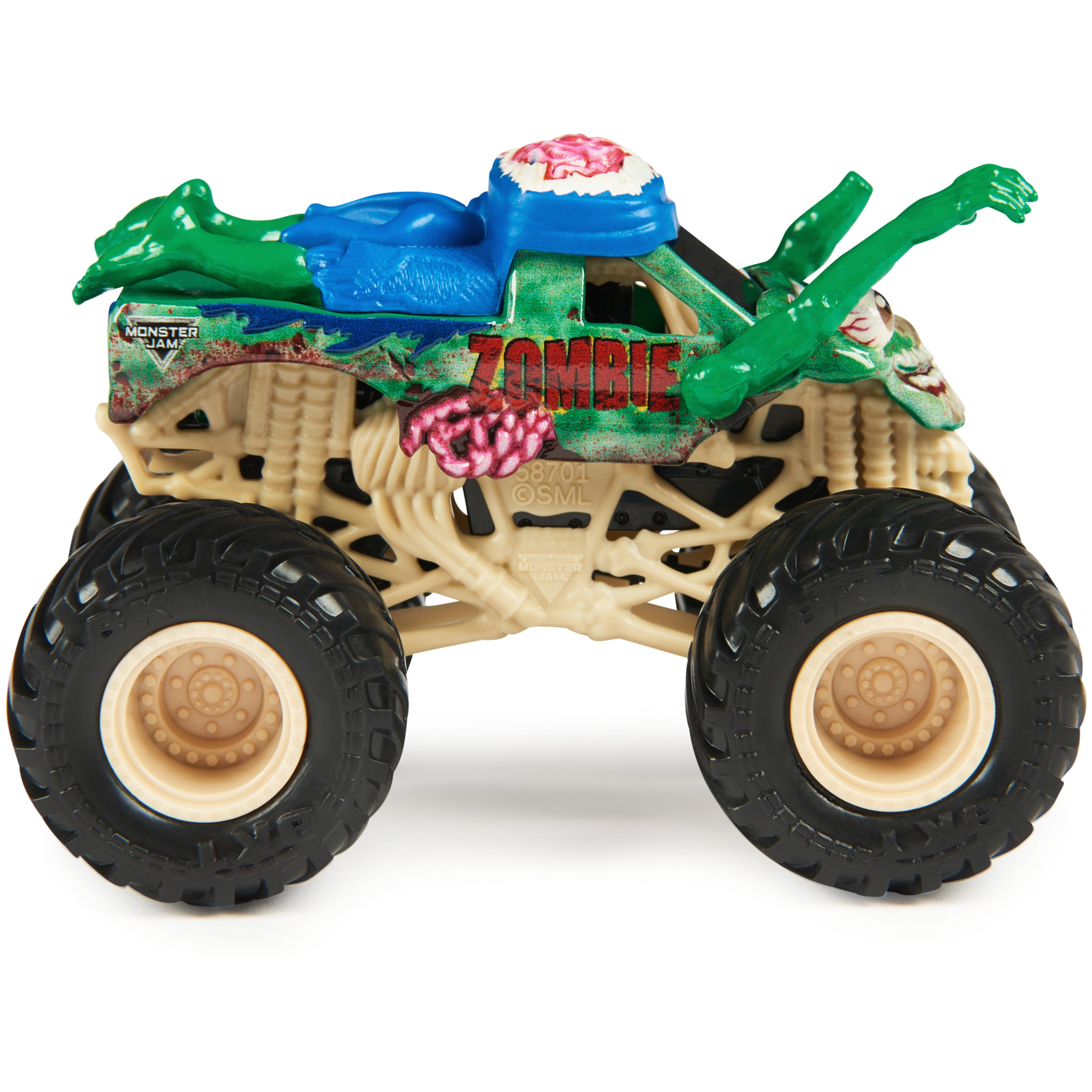 Monster Jam, Zombie Vs. Zombie 1:64 Scale Die-Cast Monster Trucks