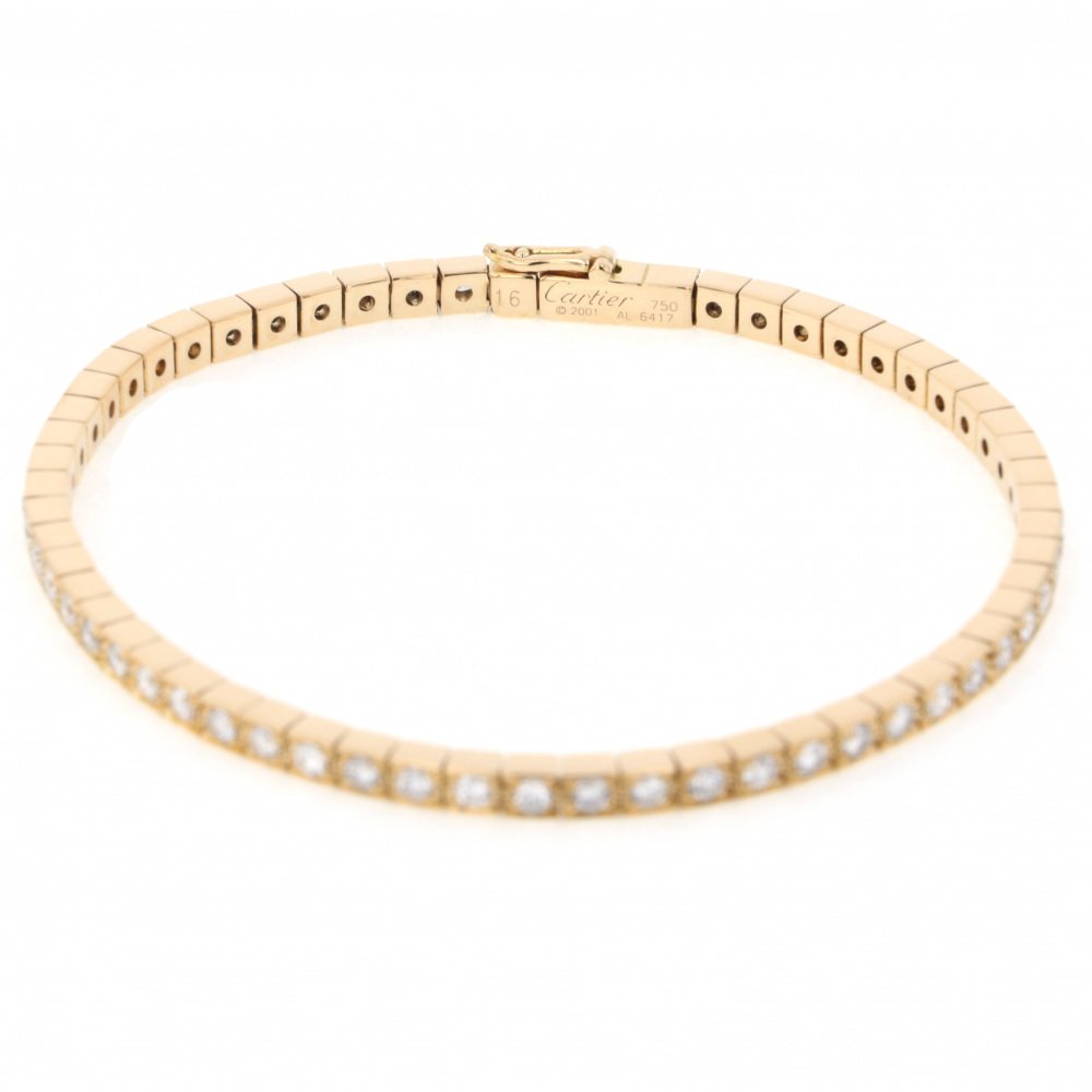 Cartier Laniere Bracelet 18K Yellow Gold Diamond
