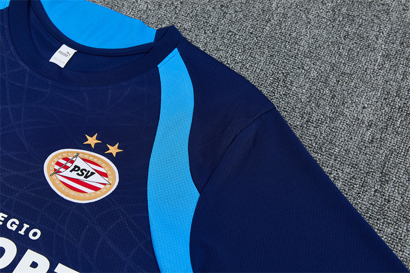 PSV Eindhoven 26/27 Short Sleeves Training Suit-Dark Blue 3