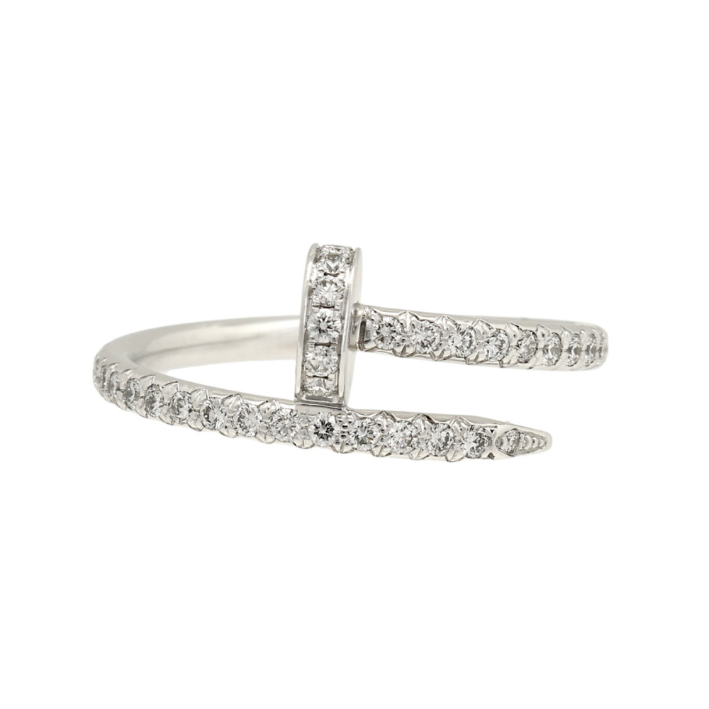 Cartier Juste un Clou Ring 18K White Gold Diamond B4231600