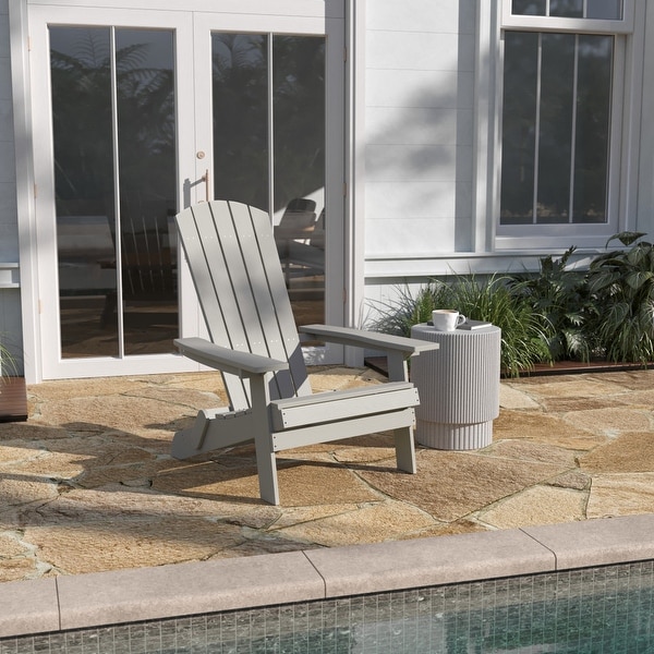 AllWeather Poly Resin Folding Adirondack Chair
