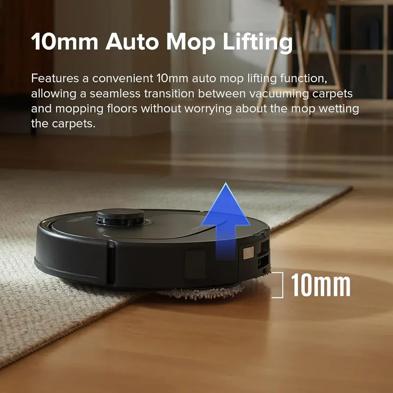 QV35A Robot Vacuum & Mop Combo – 8000Pa Suction, Smart Obstacle Avoidance, Auto Mop Washing Dock & 200RPM Spinning Mops