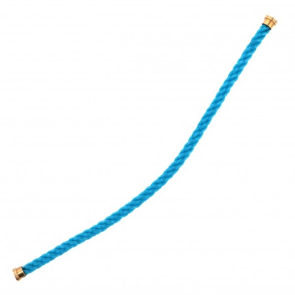 FRED Force 10 (lm) Textile Cable Turquoise Blue 17 Plating Bracelet