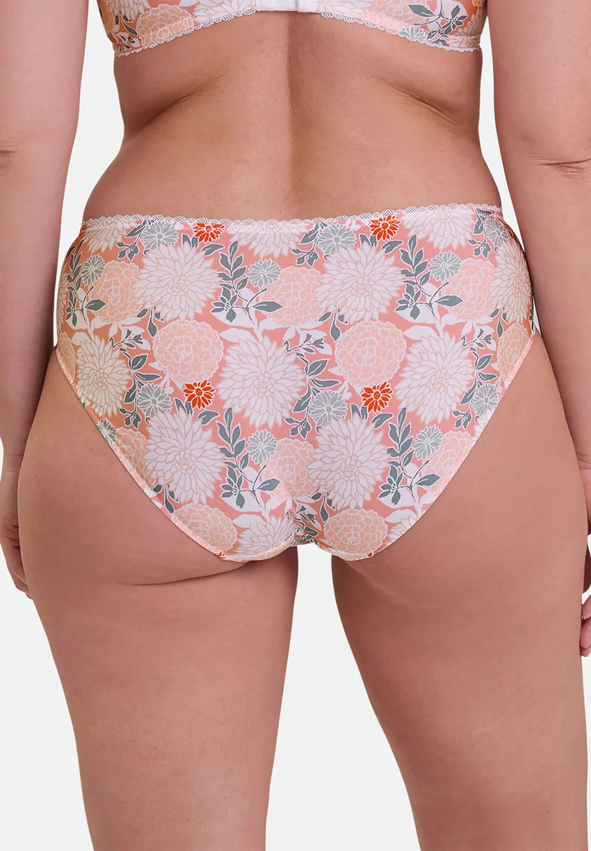 Slip Aurélie Imprimé Dahlia Clair