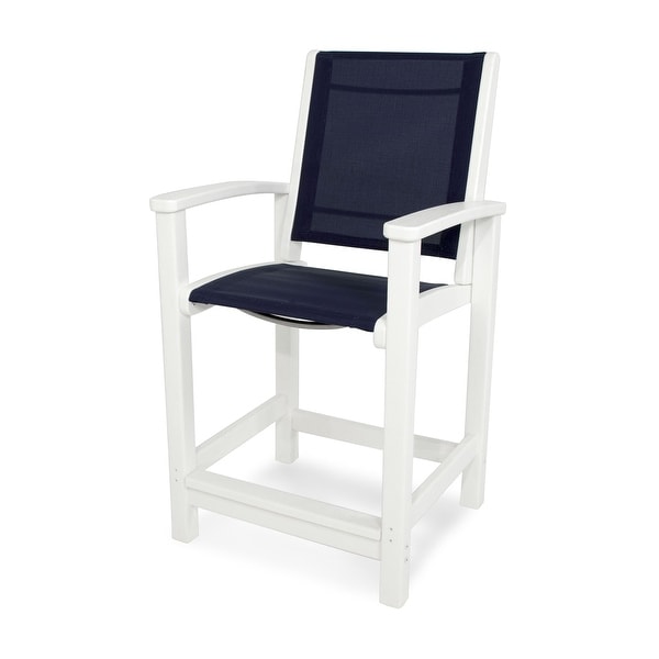 POLYWOOD Coastal Counter Chair