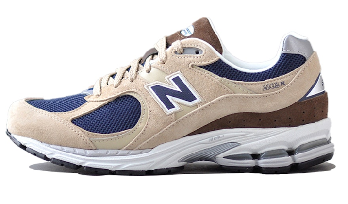 New Balance 2002R Beige Navy Blue ML2002R5 Casual Running Shoes