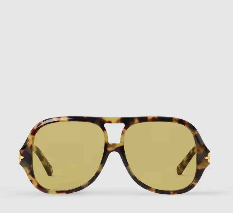 LV Aura Flower Square Pilot Sunglasses