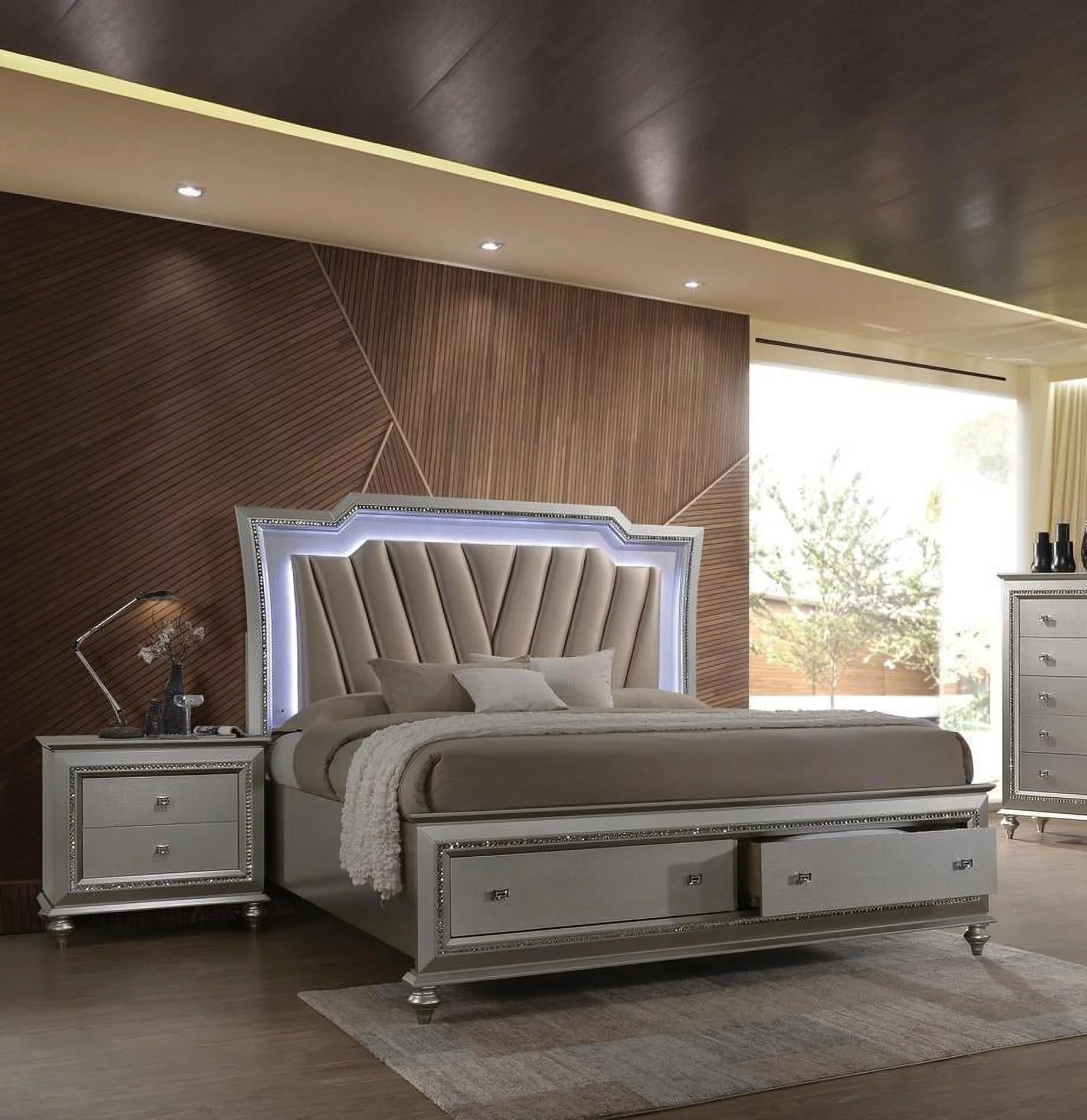 Samana Upholstered Storage Platform Bed Queen by Orren Ellis