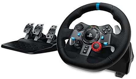 Logitech G Dual-Motor Feedback Driving Force G29 Gaming Racing Wheel with Responsive Pedals