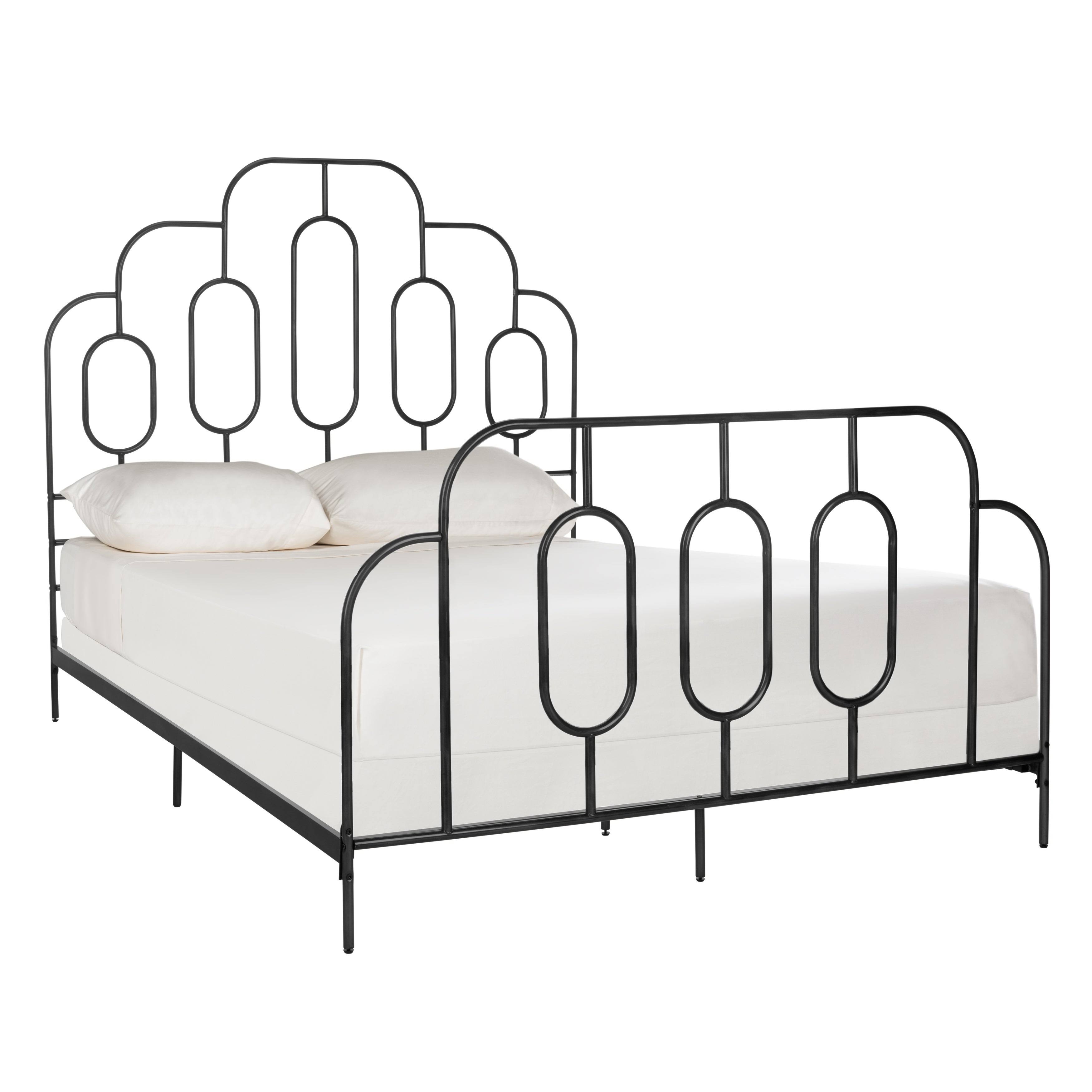 Safavieh Paloma Full Metal Retro Bed, White