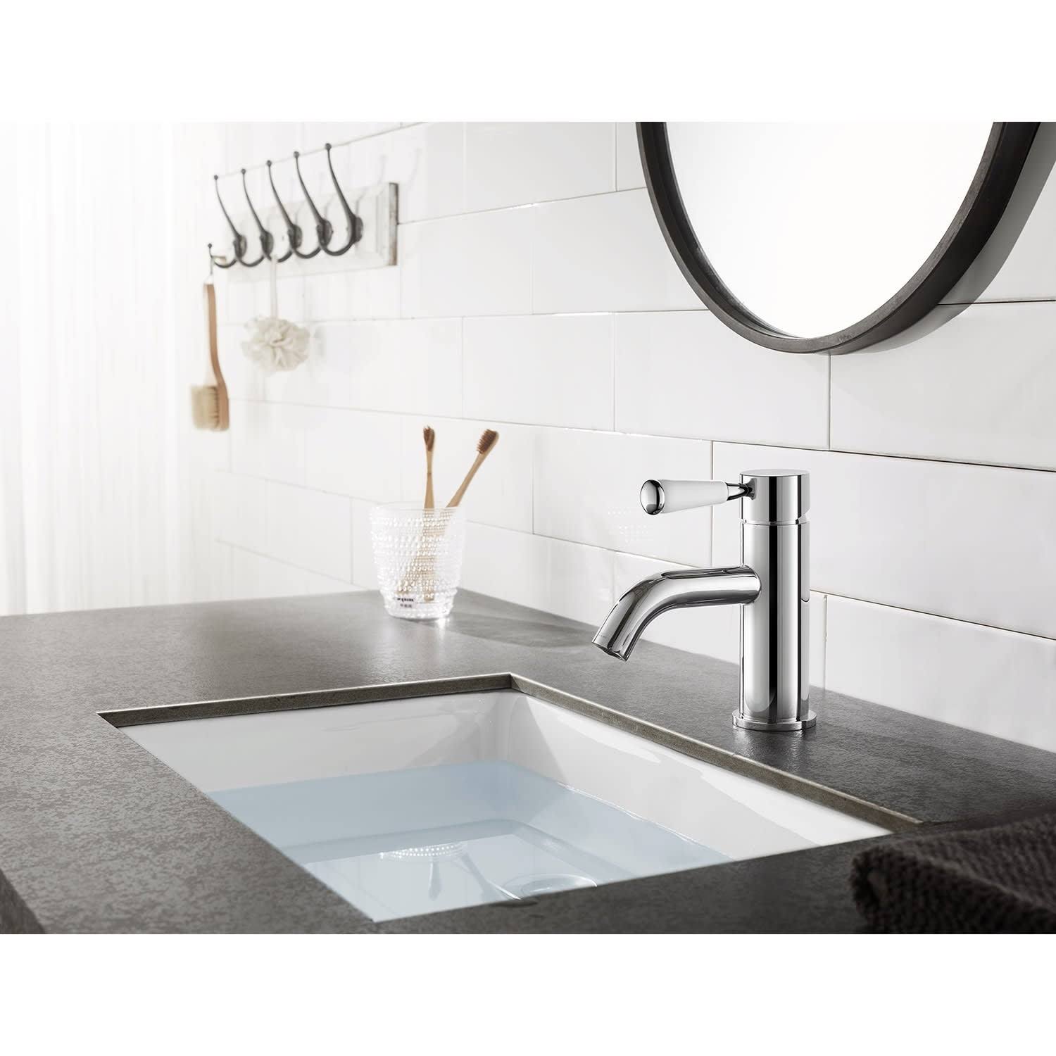 Kingston Brass LS8220DPL Paris Single Hole Bathroom Faucet with Drain Assembly Finish: Matte Black