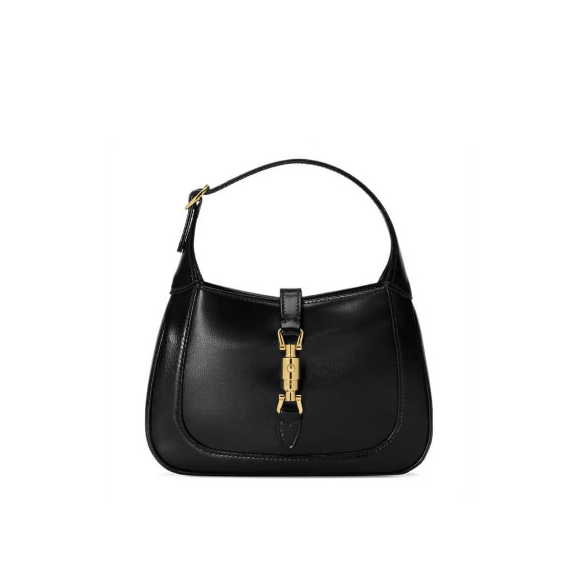 Gucci Jackie 1961 Mini Hobo Bag In Black Leather 19cm