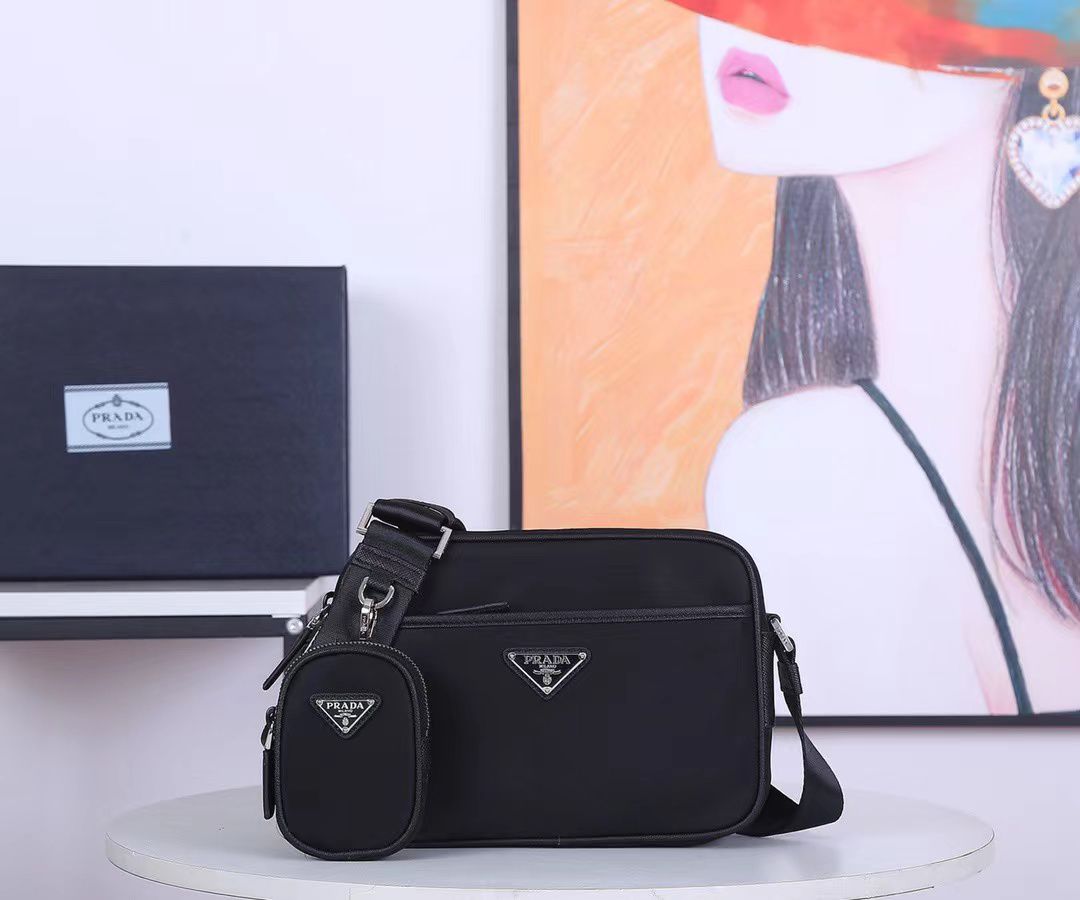 Prada Re-Nylon Shoulder Bag Black