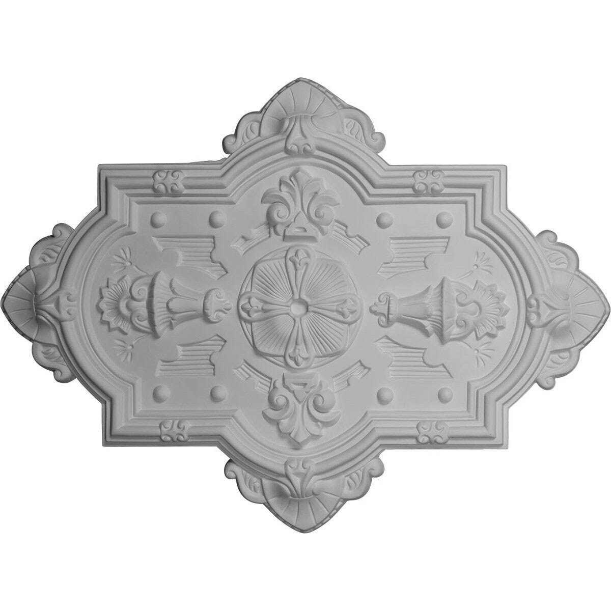 29 1/8x22H x 38 1/8x22W x 1 3/4x22P Cathedral Ceiling Medallion (Silver)