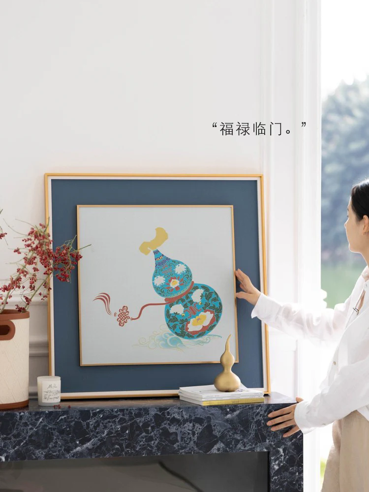 AP099 - Gold Thread Cloisonné Painting 