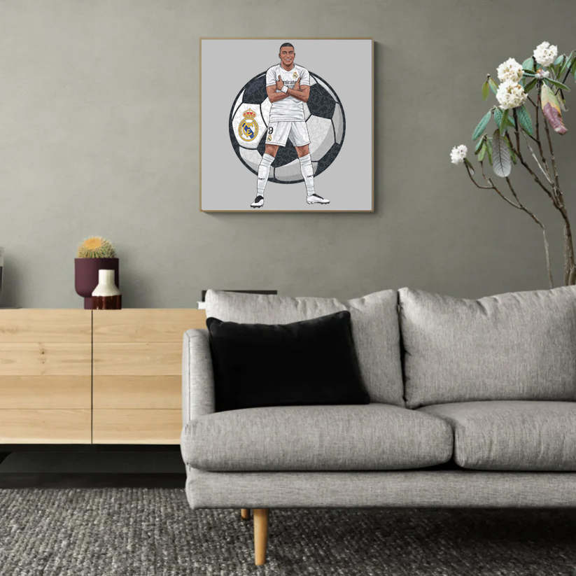Wooden Football Star Puzzle——Cristiano Ronaldo,Lionel Messi,Lamine Yamal,Kylian Mbappé,Erling Haaland
