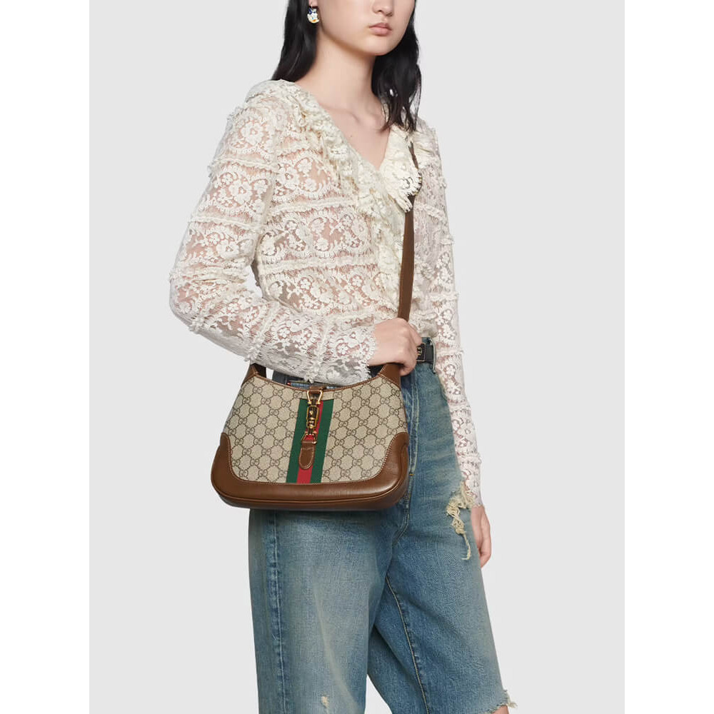 Gucci Jackie 1961 Small Shoulder Bag GG Supreme Canvas 28cm