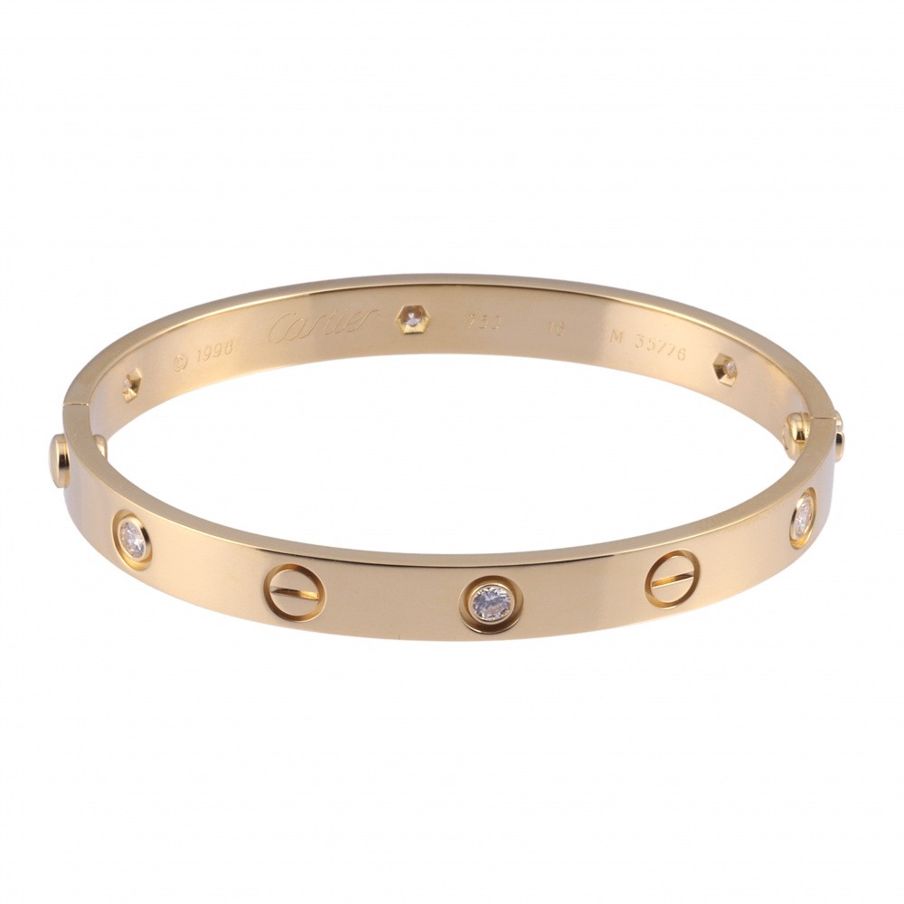 Cartier Love 6PD Bracelet 18K Yellow Gold Diamond B6013900