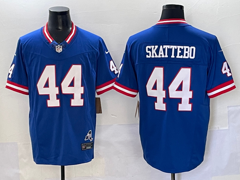 Men's New York Giants Cam Skattebo #44 Royal Team Game Player Jersey